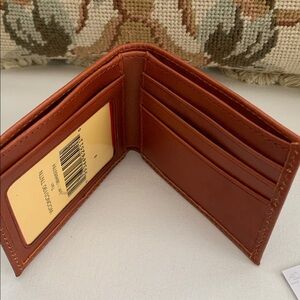 NWT - Dooney & Bourke Tan Italian Leather Wallet